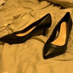 Nine West Black Kitten Heels